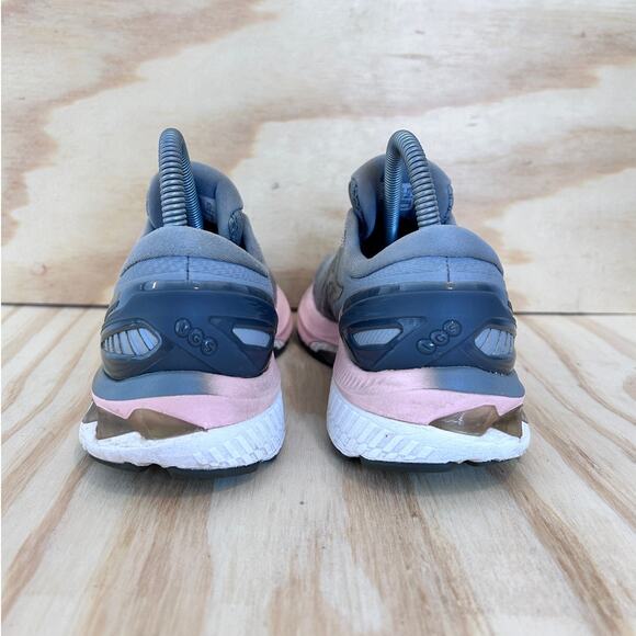 Asics - Gel-Kayano 27 - Running Shoes - Gray/Pink - Women's - 7.5 - 1012A649 - Picture 6 of 9